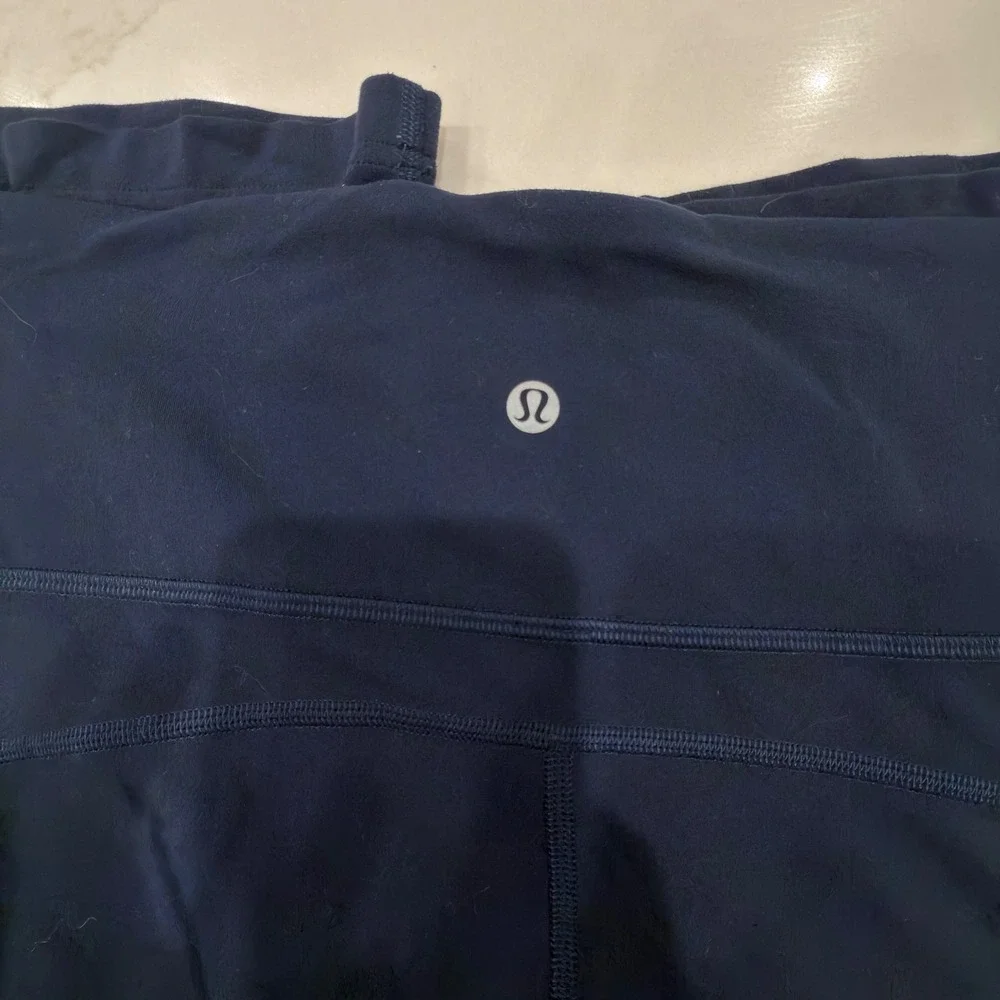Lululemon Groove Super High-Rise Flared Pant Navy Blue Nulu Yoga Size 18